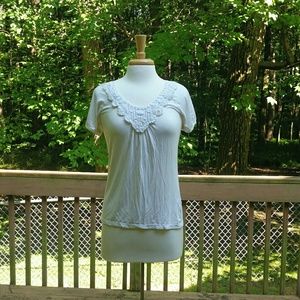 NWOT August Silk White Top